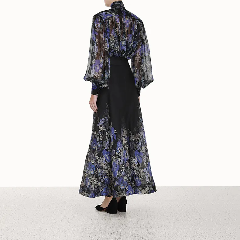Zimmermann Lyrical Lantern print Silk Blouse-3