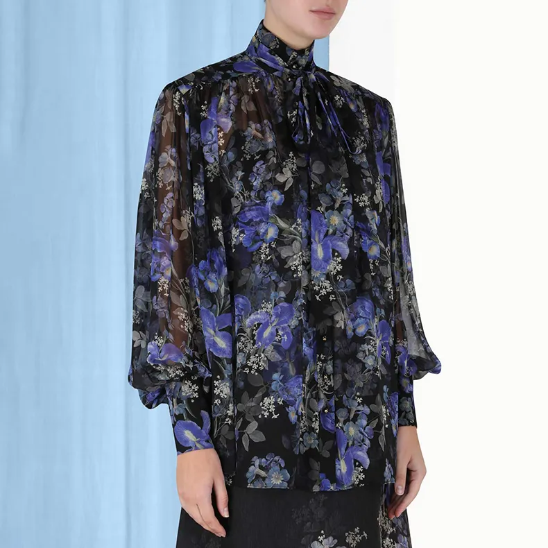 Zimmermann Lyrical Lantern print Silk Blouse-5