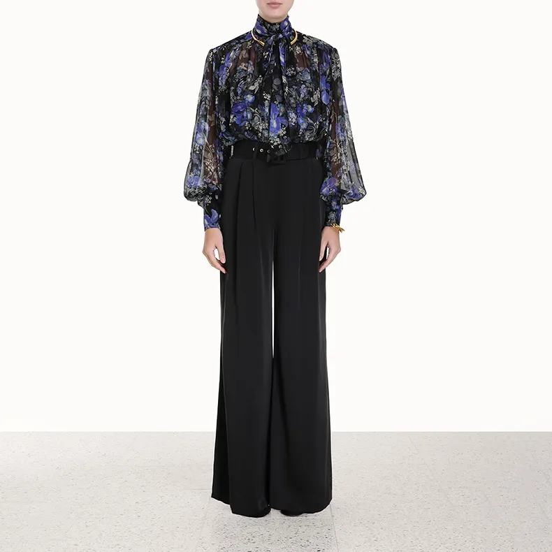Zimmermann Lyrical Lantern print Silk Blouse-2