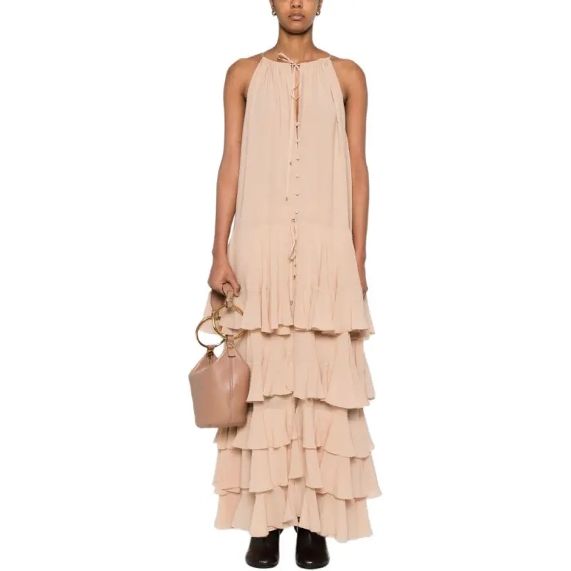 Chloé Tiered Ruffled Maxi Dress-1