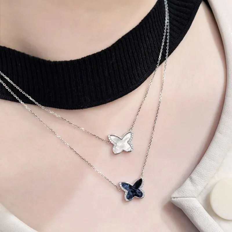 ICEWALD Diamond 925 Mother Of Pearl Necklaces Unisex-19