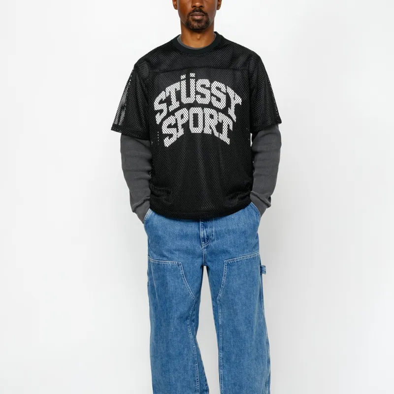 Stussy SS24 Sport Jersey Black S - POIZON Stussy SS24 Sport Jersey Black S - POIZON