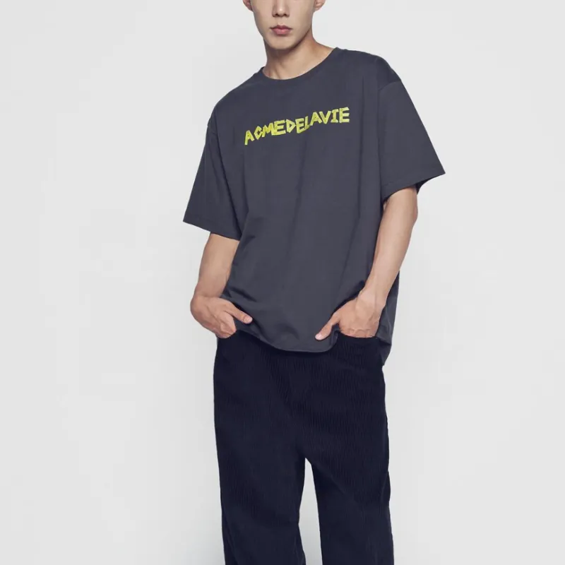 Acme De La Vie/ADLV FW24 T Shirt Unisex Charcoal Gray-4