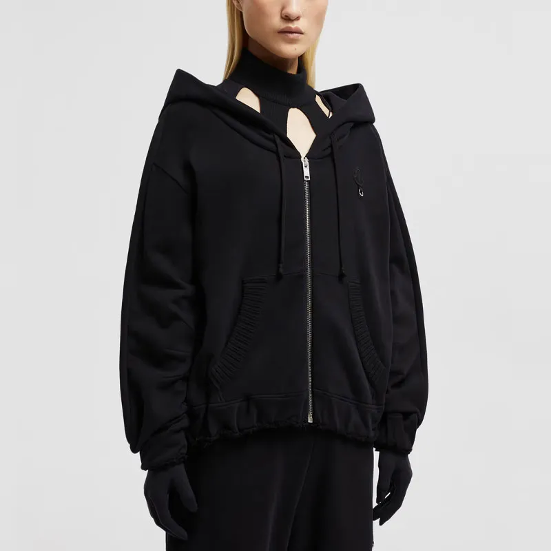 MONCLER GENIUS Moncler X Willow Smith Zip Up Eyelet Hoodie-2