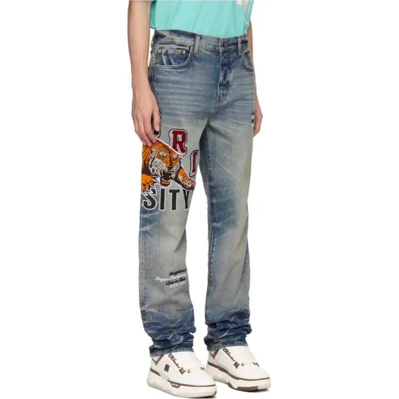 AMIRI Varsity Tiger Straight leg Jeans-4