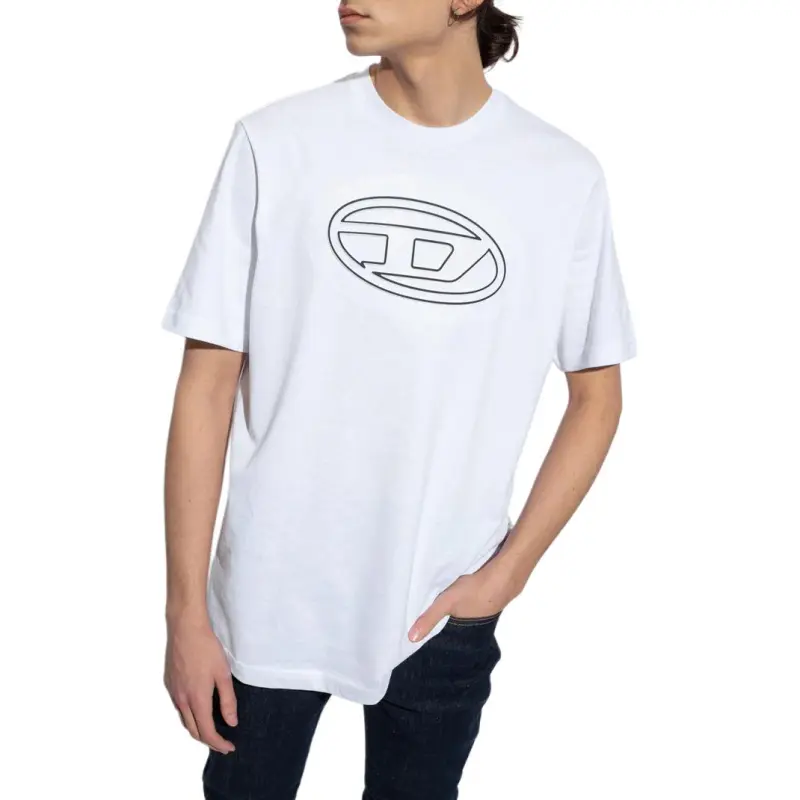 DIESEL Logo print Cotton T shirt-3