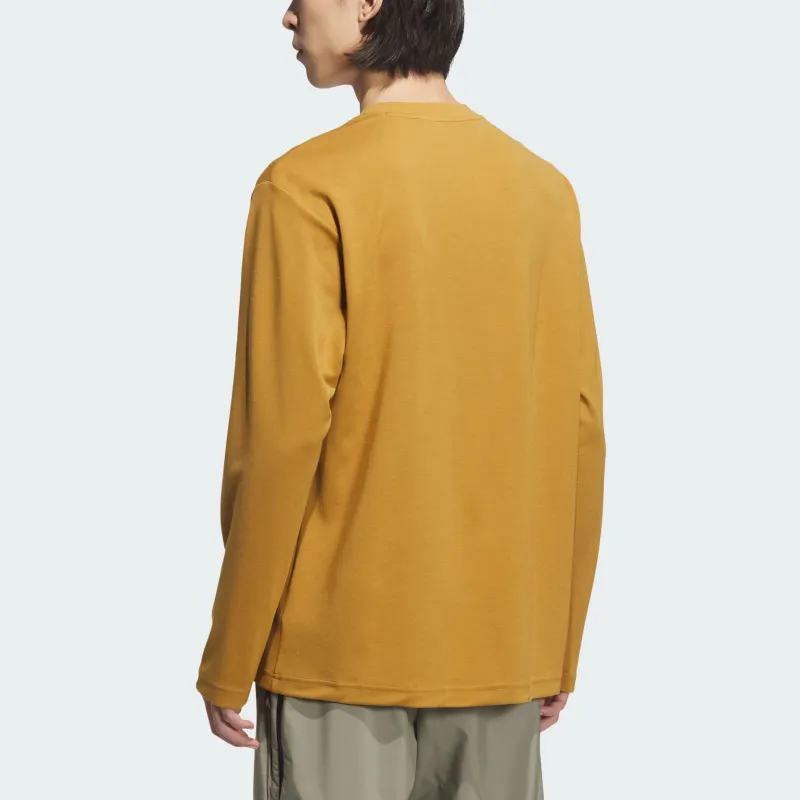 Adidas M TH LS T Shirt Men's Wheat Brown-3