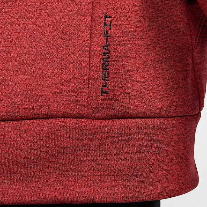 Nike Therma FIT Sweatshirt Men's Queue Red/Adjustable/University Red/Black-5