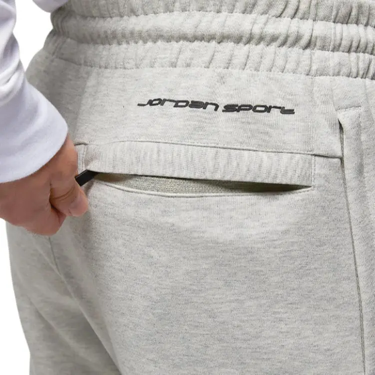 Jordan SportHOOP FW24 Dri-FIT Casual Pants Men's Heather Gray-4