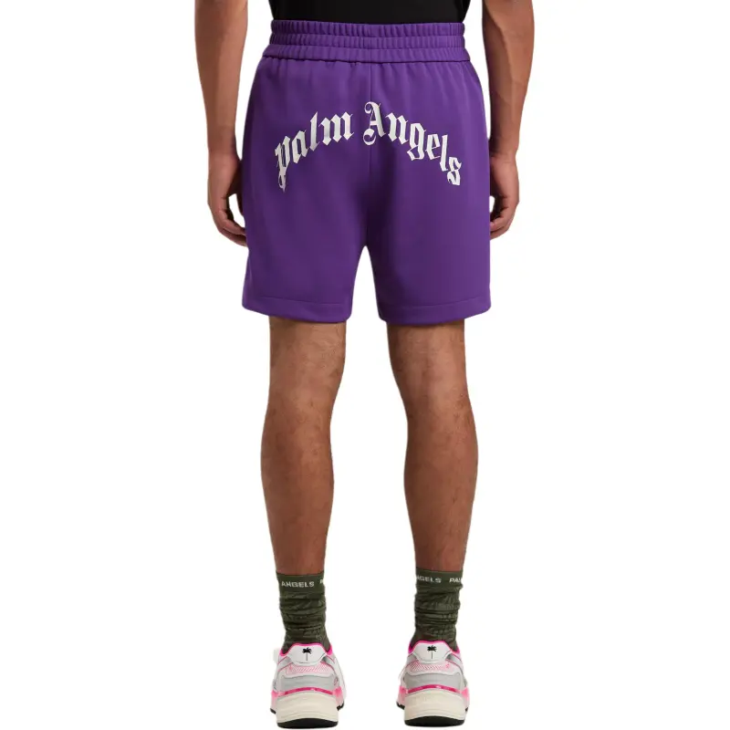PALM ANGELS Logo Track Shorts-3