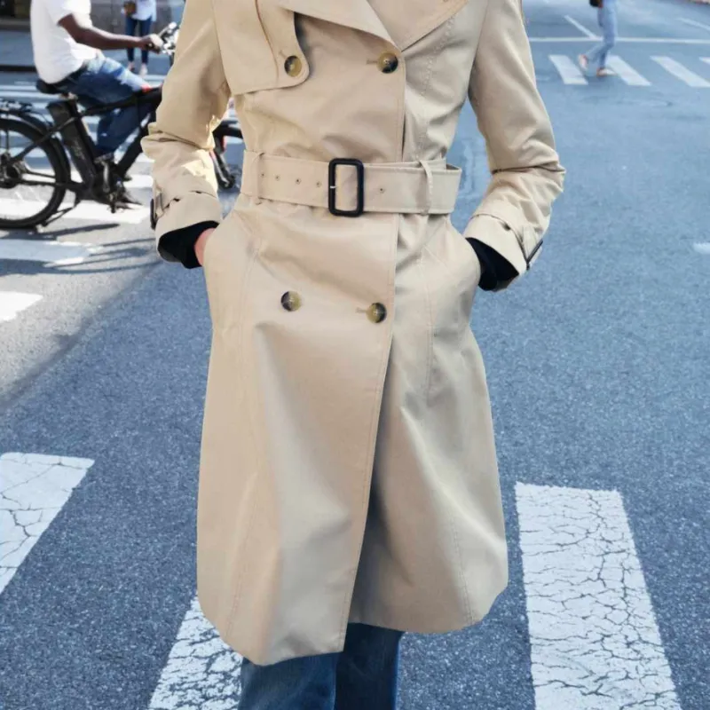 ZARA ZW Series Trench Coat Women's Brown-4