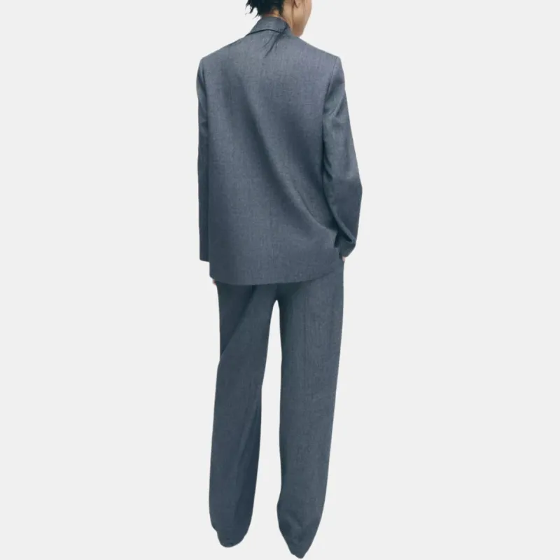 ZARA Casual Pants Women's Blue/Indigo-3