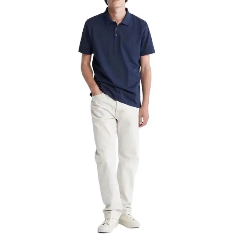 Calvin Klein Polo Shirts Men Dark Blue-2