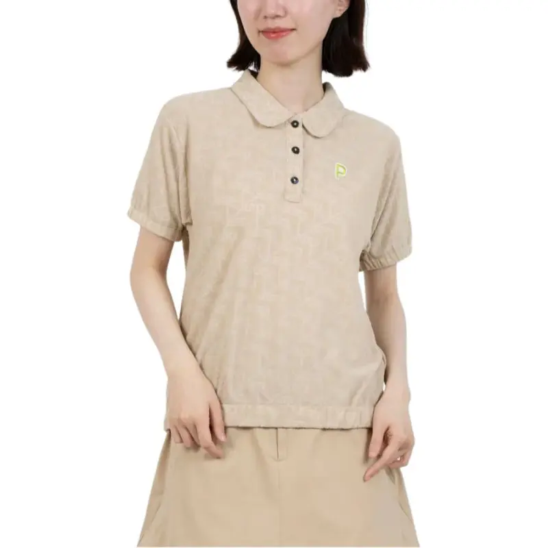 PUMA Golf Polo Shirt Women's Snowflake Gypsum-2