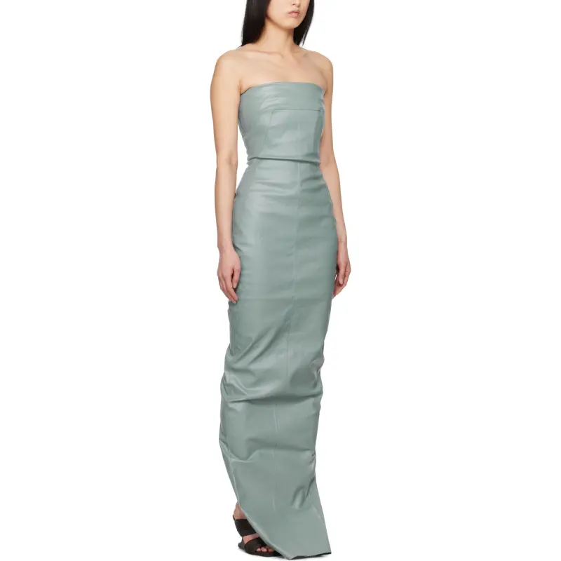 RICK OWENS/RO Sleeveless Dress Women's Aqua Blue-2