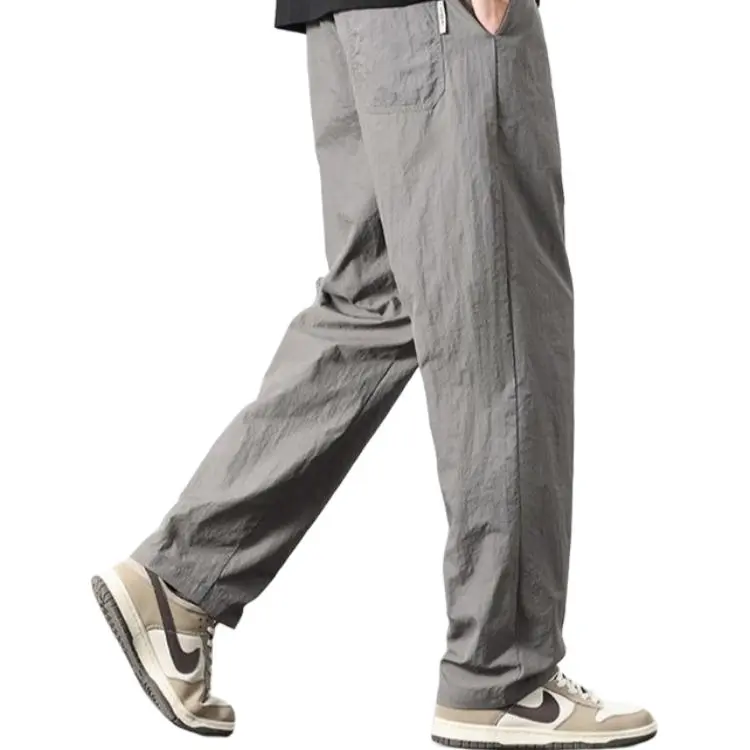 Menglaini Casual Pants Unisex Black-8