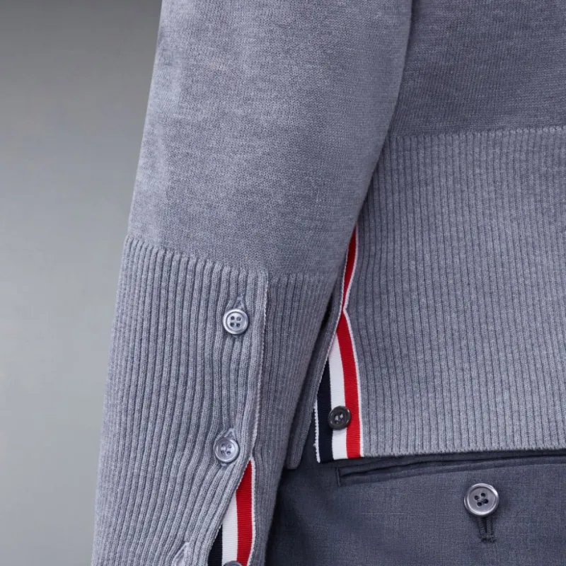 THOM BROWNE Four Bars Knitted Jumper-4