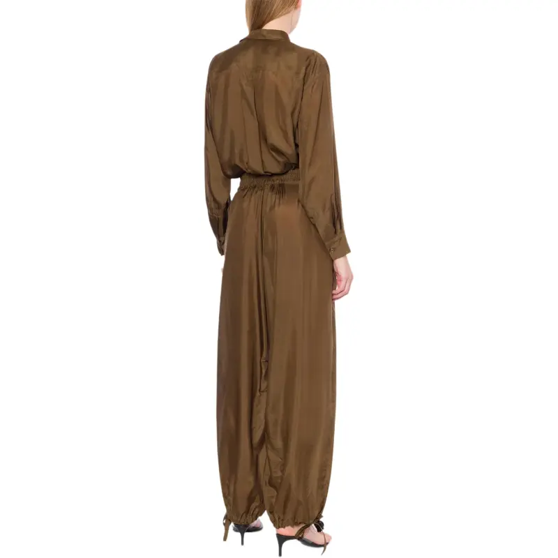 PHILOSOPHY DI LORENZO SERAFINI Silk Tapered Trousers-2