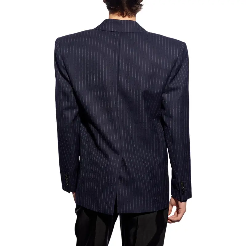 SAINT LAURENT Oversized Striped Jacket-5