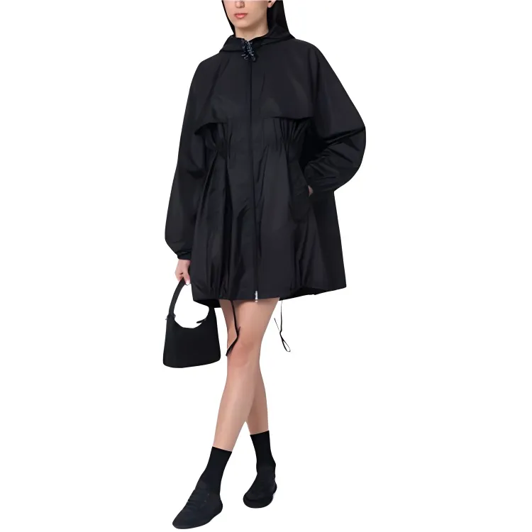 PRADA SS25 Trench Coat Women's Black-3