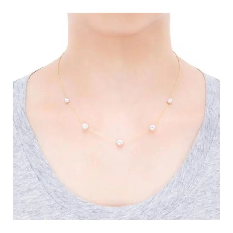 MIKIMOTO 18k Gold Pearl Necklaces Women's Gold-1