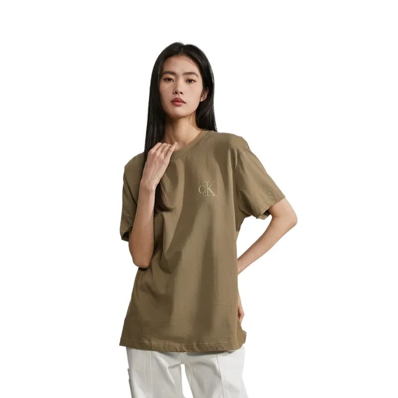 Calvin Klein T Shirts Unisex Army Green-3
