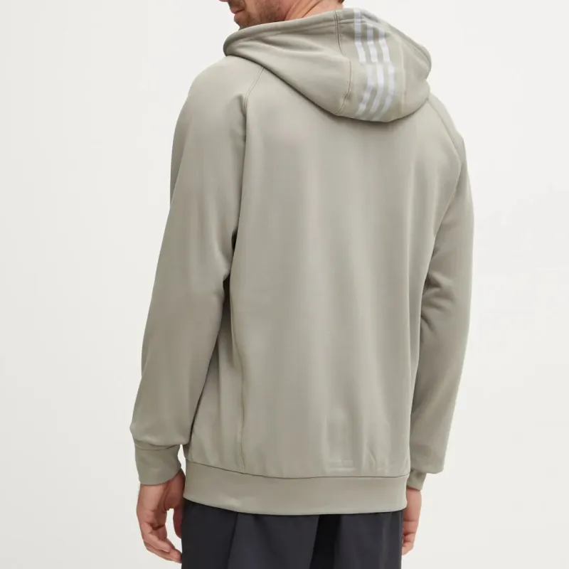 Adidas Game And Go Big Logo 3 Stripes Full Zip Hoodie-3