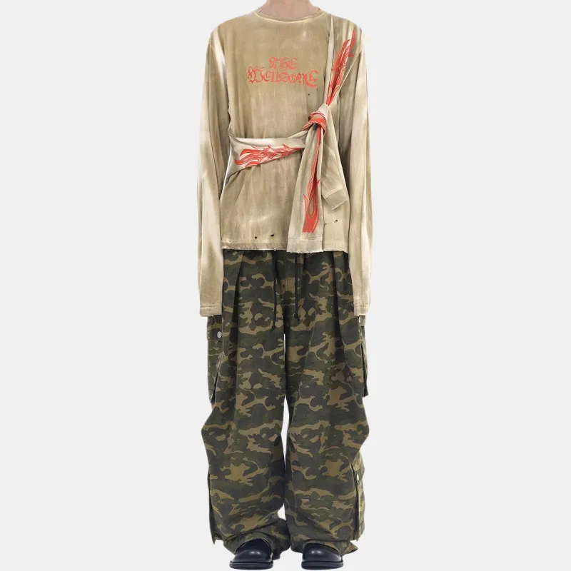 WE11DONE Cargo Pants Men Camouflage-2