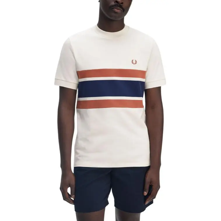 FRED PERRY T Shirt Men's Light Beige-3