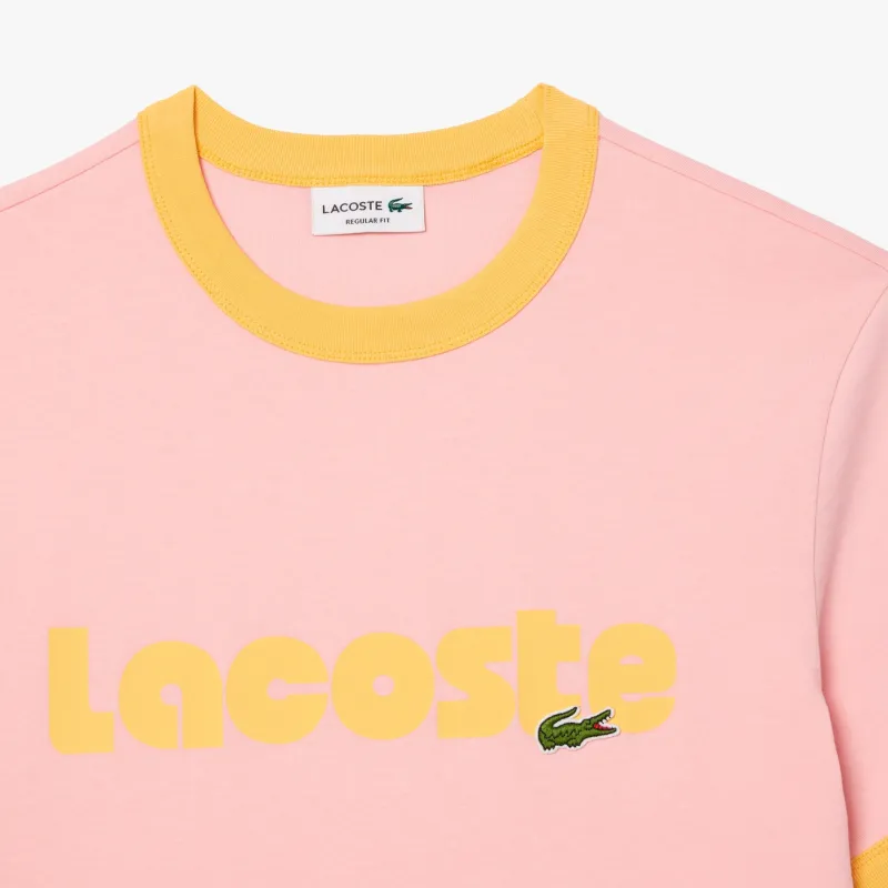 LACOSTE T Shirts Men Pink-1