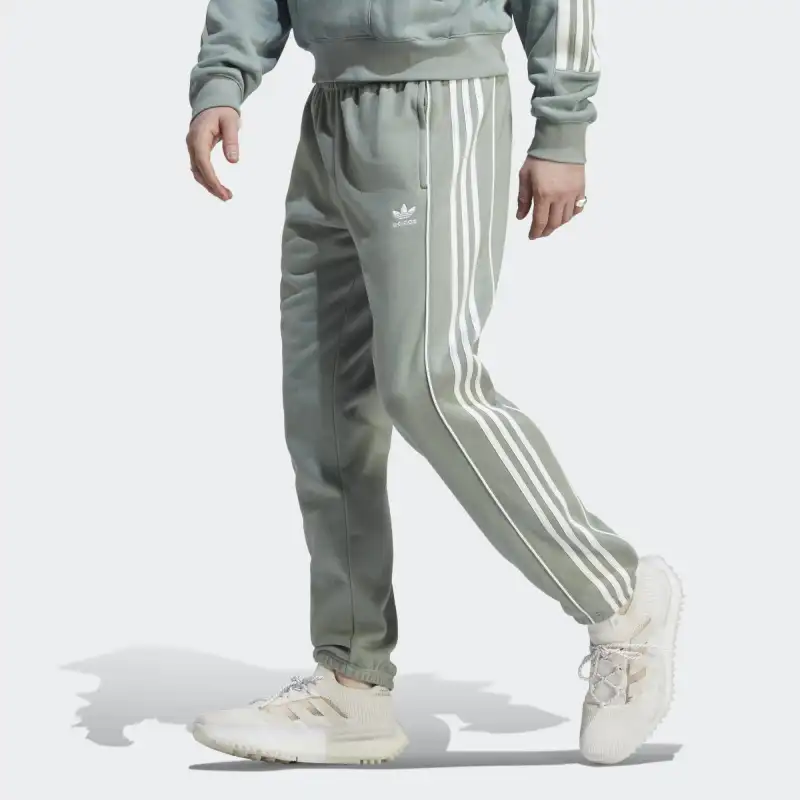 Adidas Originals Knitted Sweatpants Men Silver Green-1