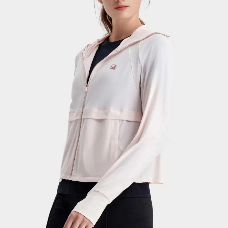 FILA Latte Girl 3.0 Super Lightweight And Breathable Sun Protection Clothing Women's Clear Radiance Pink-4
