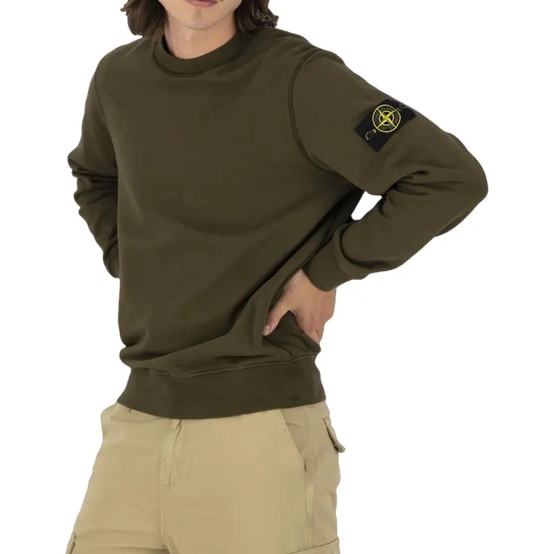 STONE ISLAND Sweatshirt Men's Army Green-4
