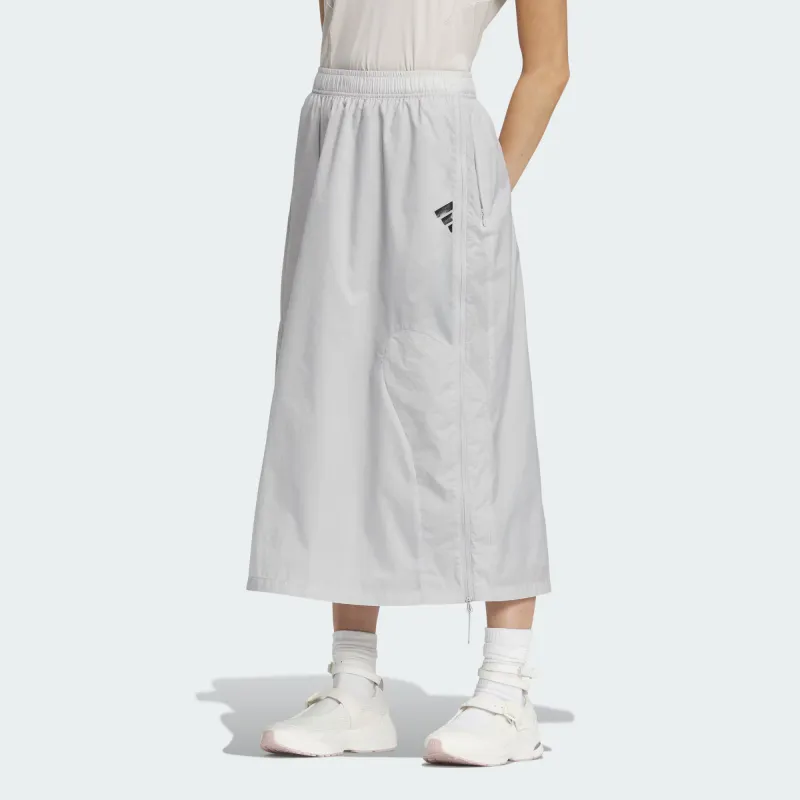 Adidas FOS Collection Casual Long Skirts Women's Light Gray-2