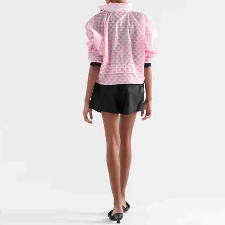 PRADA Logo Printed Elastic Waist Shorts-2