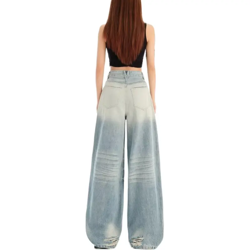 Concubine Zhu Jeans Women's Light Blue-4