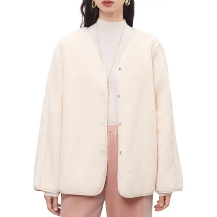NAWEI Velvet feel Coat Women's Ivory-1