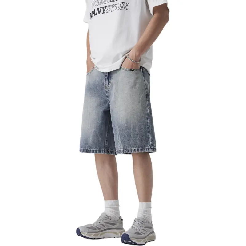 SNOW FLYING Denim Shorts Unisex-3