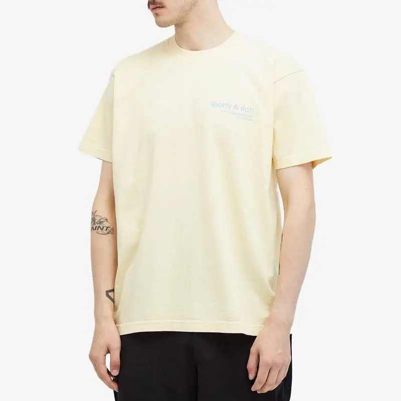 SPORTY & RICH T Shirt Men's Almond-1