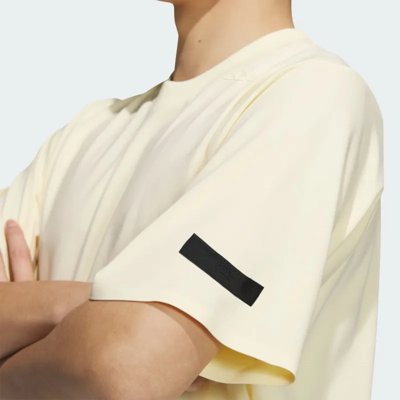 Adidas SS25 T Shirt Men's Warm Vanilla-3