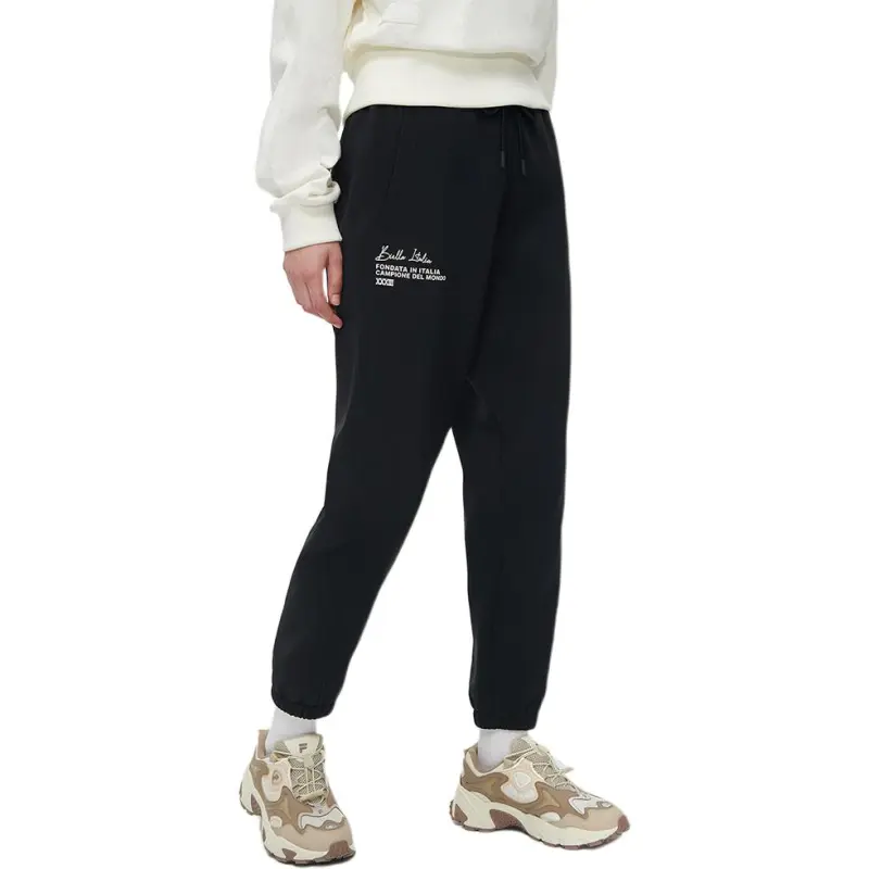 FILA FUSION Knitted Sports Pants Women's Black-2