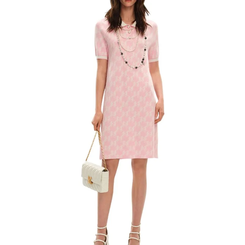 KARL LAGERFELD SS25 Short Sleeved Dress Women's Pink-2
