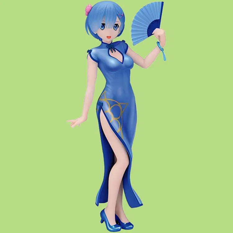 SEGA Rem Sega Re Zero Starting Life In Another World Re 0 Rem Cheongsam Wf Limited Pearl Glow Color Bonus Gifts-1