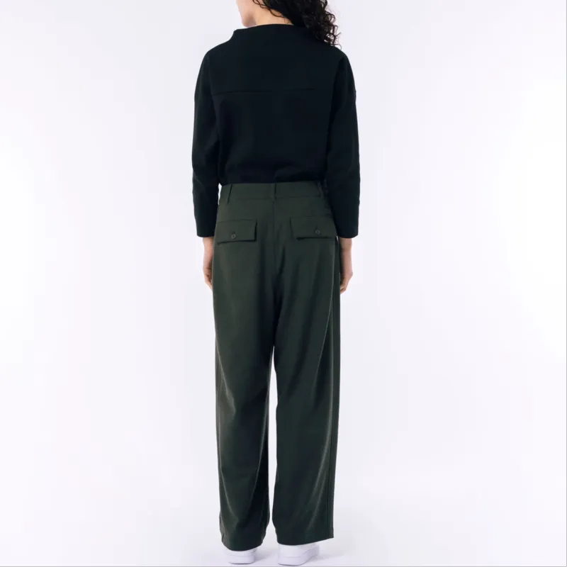 LACOSTE Casual Pants Women's Khaki Olive-4