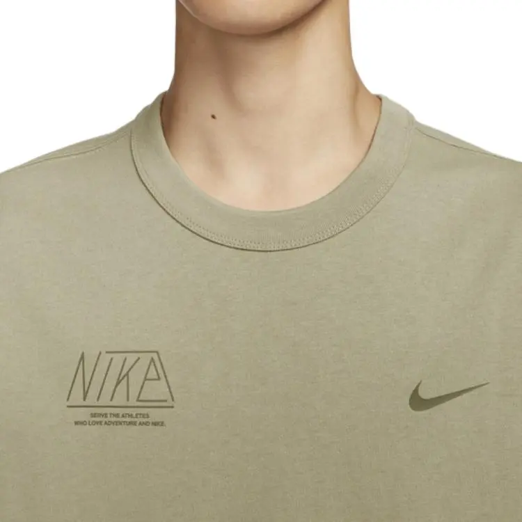 Nike Sportswear Essentials Series T Shirt Men's Olive Green-3