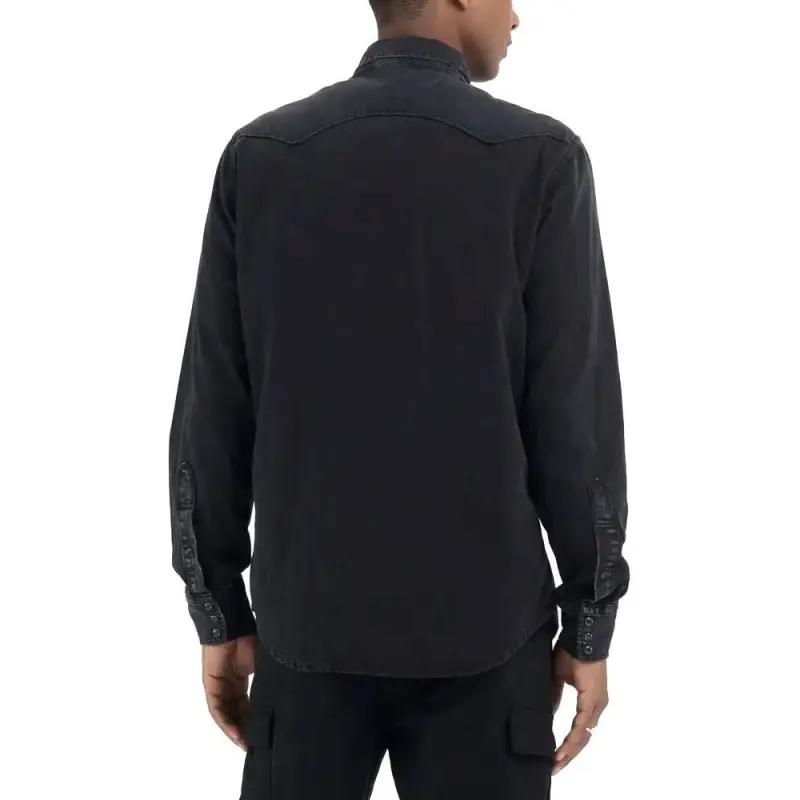 REPLAY Shirts Men Black-1