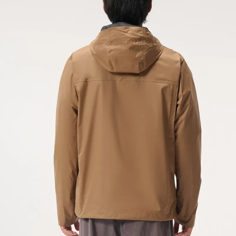 Columbia Hiking Water Resistant Windproof Wear Resistant Windbreaker Jacket Men's Light Brown-4