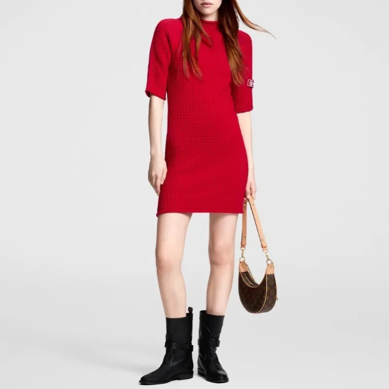 LOUIS VUITTON Waffle Knit Dress-1