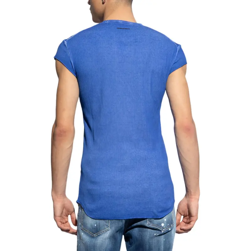 DSQUARED2 Slogan-print Layered Ribbed T-shirt-3