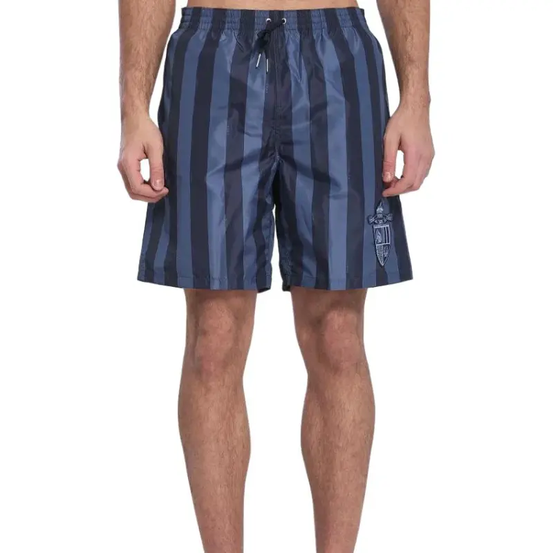 FENDI Striped Drawstring Swim Shorts-2